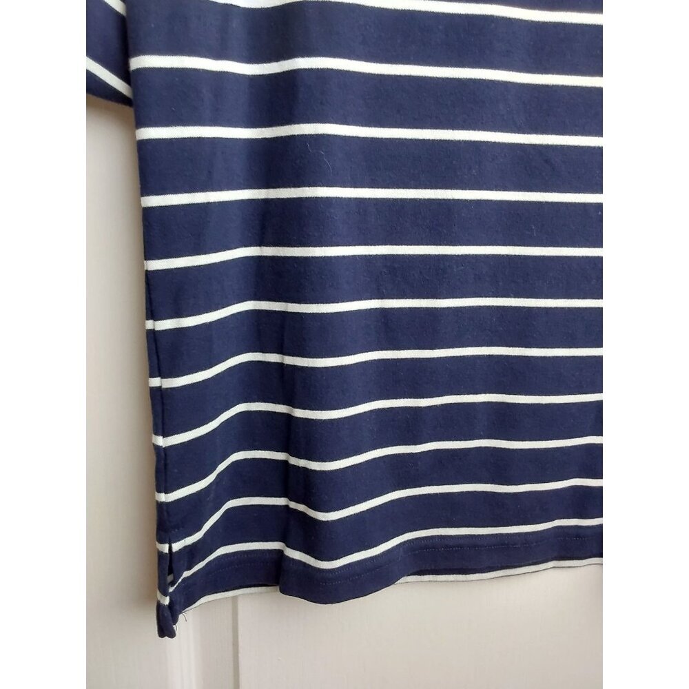 Lauren Ralph Lauren, classic navy and white striped T-shirt, size Large - Picture 4 of 4